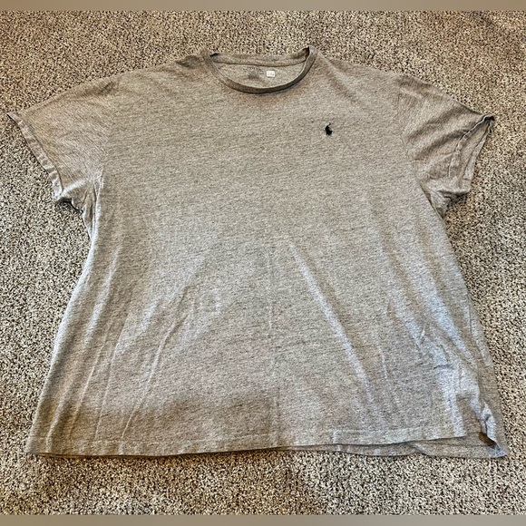 POLO RALPH LAUREN XXL Heathered Gray Short Sleeve Tee R $60 - Picture 2 of 5